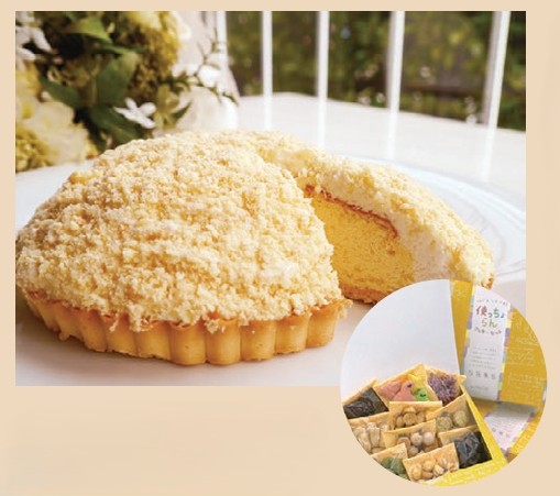 ふわふわチーズタルト、使っちょらんクッキー